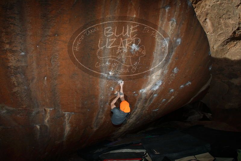 Bouldering in Hueco Tanks on 01/14/2019 with Blue Lizard Climbing and Yoga

Filename: SRM_20190114_1558470.jpg
Aperture: f/5.6
Shutter Speed: 1/250
Body: Canon EOS-1D Mark II
Lens: Canon EF 16-35mm f/2.8 L