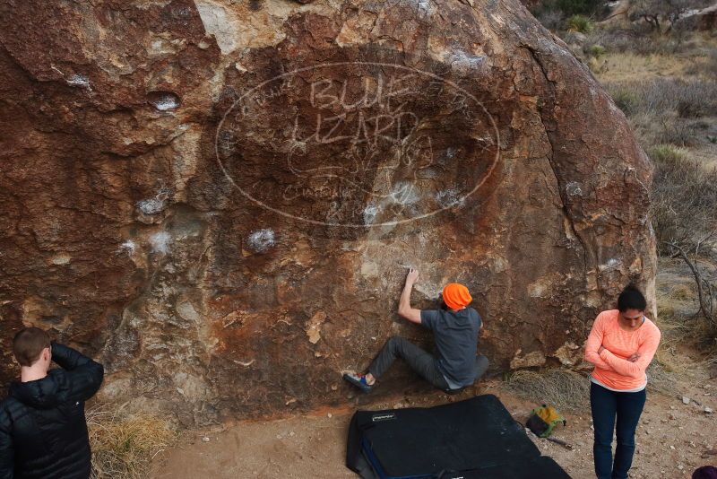 Bouldering in Hueco Tanks on 01/14/2019 with Blue Lizard Climbing and Yoga

Filename: SRM_20190114_1751160.jpg
Aperture: f/5.6
Shutter Speed: 1/250
Body: Canon EOS-1D Mark II
Lens: Canon EF 16-35mm f/2.8 L