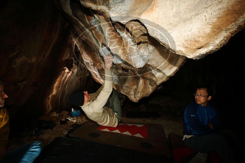 Bouldering in Hueco Tanks on 01/18/2019 with Blue Lizard Climbing and Yoga

Filename: SRM_20190118_1458230.jpg
Aperture: f/8.0
Shutter Speed: 1/250
Body: Canon EOS-1D Mark II
Lens: Canon EF 16-35mm f/2.8 L