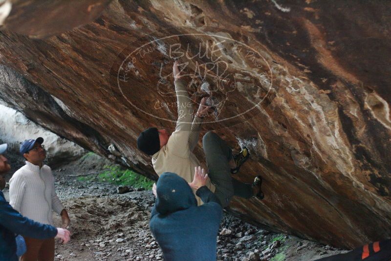 Bouldering in Hueco Tanks on 01/18/2019 with Blue Lizard Climbing and Yoga

Filename: SRM_20190118_1600330.jpg
Aperture: f/2.5
Shutter Speed: 1/125
Body: Canon EOS-1D Mark II
Lens: Canon EF 50mm f/1.8 II