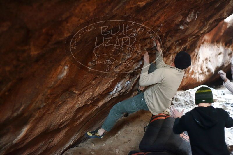 Bouldering in Hueco Tanks on 01/18/2019 with Blue Lizard Climbing and Yoga

Filename: SRM_20190118_1609520.jpg
Aperture: f/2.0
Shutter Speed: 1/100
Body: Canon EOS-1D Mark II
Lens: Canon EF 50mm f/1.8 II