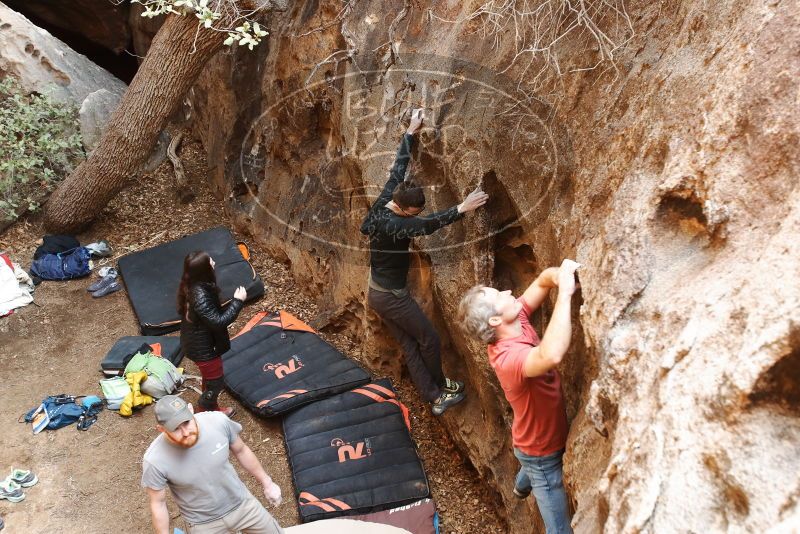 Bouldering in Hueco Tanks on 01/18/2019 with Blue Lizard Climbing and Yoga

Filename: SRM_20190118_1236200.jpg
Aperture: f/4.0
Shutter Speed: 1/125
Body: Canon EOS-1D Mark II
Lens: Canon EF 16-35mm f/2.8 L