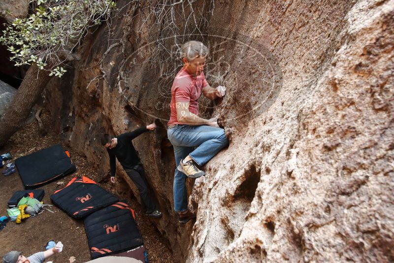 Bouldering in Hueco Tanks on 01/18/2019 with Blue Lizard Climbing and Yoga

Filename: SRM_20190118_1236560.jpg
Aperture: f/4.5
Shutter Speed: 1/125
Body: Canon EOS-1D Mark II
Lens: Canon EF 16-35mm f/2.8 L