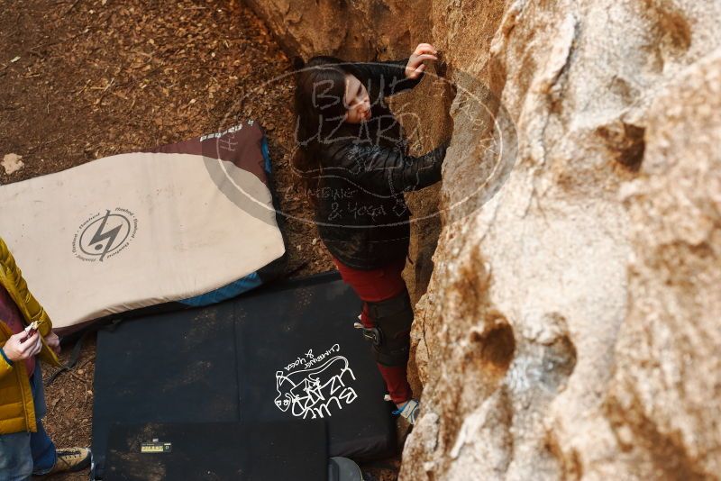 Bouldering in Hueco Tanks on 01/18/2019 with Blue Lizard Climbing and Yoga

Filename: SRM_20190118_1251360.jpg
Aperture: f/4.5
Shutter Speed: 1/250
Body: Canon EOS-1D Mark II
Lens: Canon EF 50mm f/1.8 II