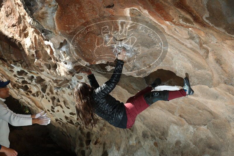 Bouldering in Hueco Tanks on 01/18/2019 with Blue Lizard Climbing and Yoga

Filename: SRM_20190118_1321130.jpg
Aperture: f/5.6
Shutter Speed: 1/200
Body: Canon EOS-1D Mark II
Lens: Canon EF 50mm f/1.8 II