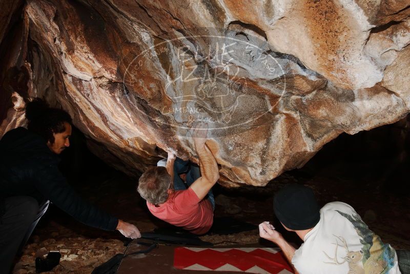 Bouldering in Hueco Tanks on 01/18/2019 with Blue Lizard Climbing and Yoga

Filename: SRM_20190118_1429310.jpg
Aperture: f/8.0
Shutter Speed: 1/250
Body: Canon EOS-1D Mark II
Lens: Canon EF 16-35mm f/2.8 L