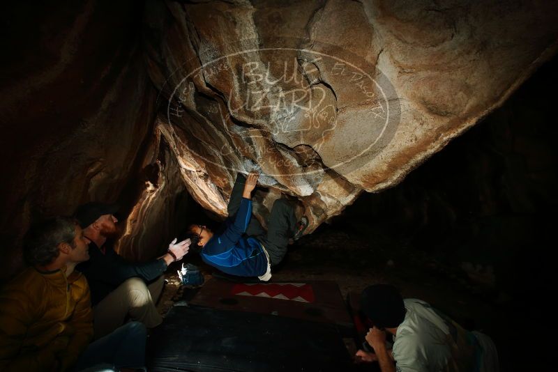 Bouldering in Hueco Tanks on 01/18/2019 with Blue Lizard Climbing and Yoga

Filename: SRM_20190118_1511010.jpg
Aperture: f/8.0
Shutter Speed: 1/250
Body: Canon EOS-1D Mark II
Lens: Canon EF 16-35mm f/2.8 L