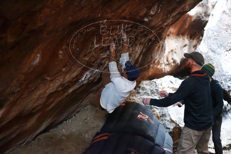 Bouldering in Hueco Tanks on 01/18/2019 with Blue Lizard Climbing and Yoga

Filename: SRM_20190118_1602090.jpg
Aperture: f/2.0
Shutter Speed: 1/125
Body: Canon EOS-1D Mark II
Lens: Canon EF 50mm f/1.8 II