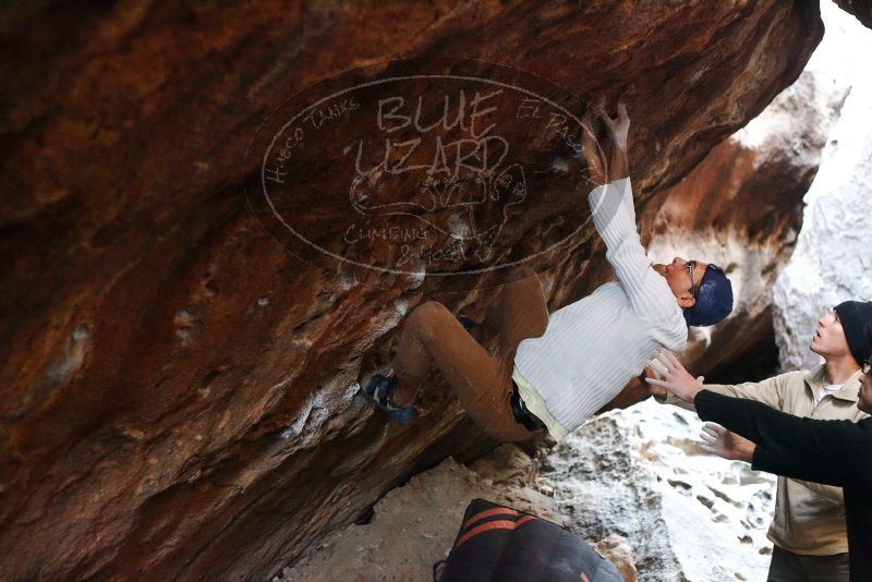 Bouldering in Hueco Tanks on 01/18/2019 with Blue Lizard Climbing and Yoga

Filename: SRM_20190118_1611111.jpg
Aperture: f/2.8
Shutter Speed: 1/160
Body: Canon EOS-1D Mark II
Lens: Canon EF 50mm f/1.8 II