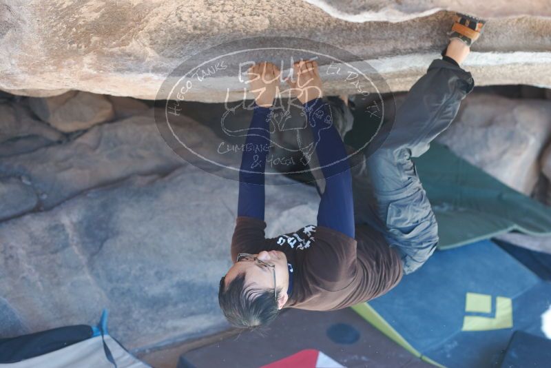 Bouldering in Hueco Tanks on 01/19/2019 with Blue Lizard Climbing and Yoga

Filename: SRM_20190119_1118110.jpg
Aperture: f/3.2
Shutter Speed: 1/500
Body: Canon EOS-1D Mark II
Lens: Canon EF 50mm f/1.8 II