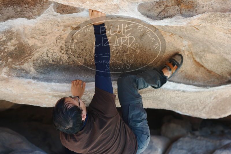 Bouldering in Hueco Tanks on 01/19/2019 with Blue Lizard Climbing and Yoga

Filename: SRM_20190119_1121070.jpg
Aperture: f/3.5
Shutter Speed: 1/500
Body: Canon EOS-1D Mark II
Lens: Canon EF 50mm f/1.8 II