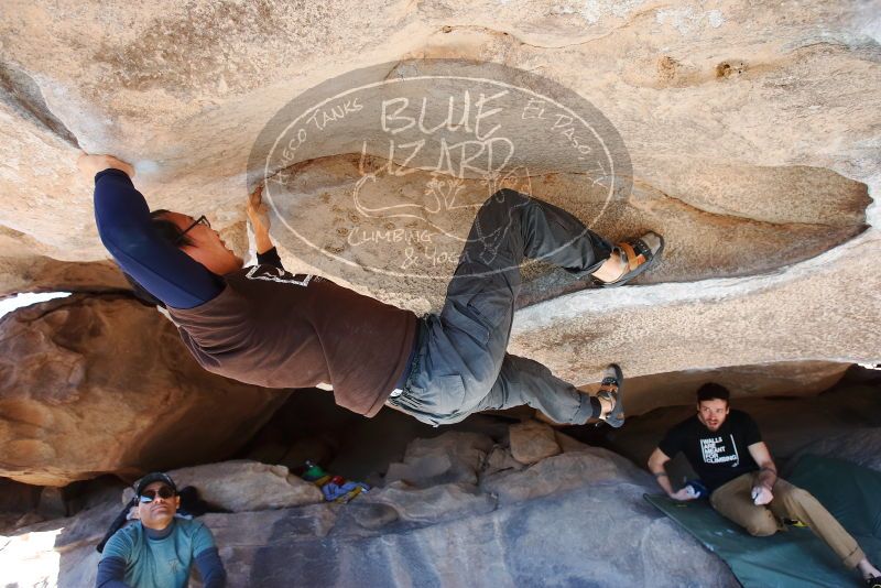 Bouldering in Hueco Tanks on 01/19/2019 with Blue Lizard Climbing and Yoga

Filename: SRM_20190119_1144150.jpg
Aperture: f/4.5
Shutter Speed: 1/250
Body: Canon EOS-1D Mark II
Lens: Canon EF 16-35mm f/2.8 L