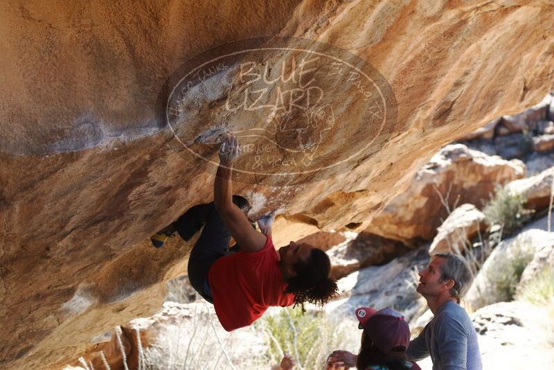 Bouldering in Hueco Tanks on 01/19/2019 with Blue Lizard Climbing and Yoga

Filename: SRM_20190119_1424210.jpg
Aperture: f/4.0
Shutter Speed: 1/500
Body: Canon EOS-1D Mark II
Lens: Canon EF 50mm f/1.8 II