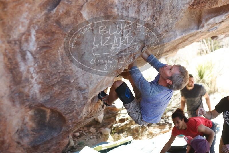 Bouldering in Hueco Tanks on 01/19/2019 with Blue Lizard Climbing and Yoga

Filename: SRM_20190119_1429330.jpg
Aperture: f/2.5
Shutter Speed: 1/500
Body: Canon EOS-1D Mark II
Lens: Canon EF 50mm f/1.8 II