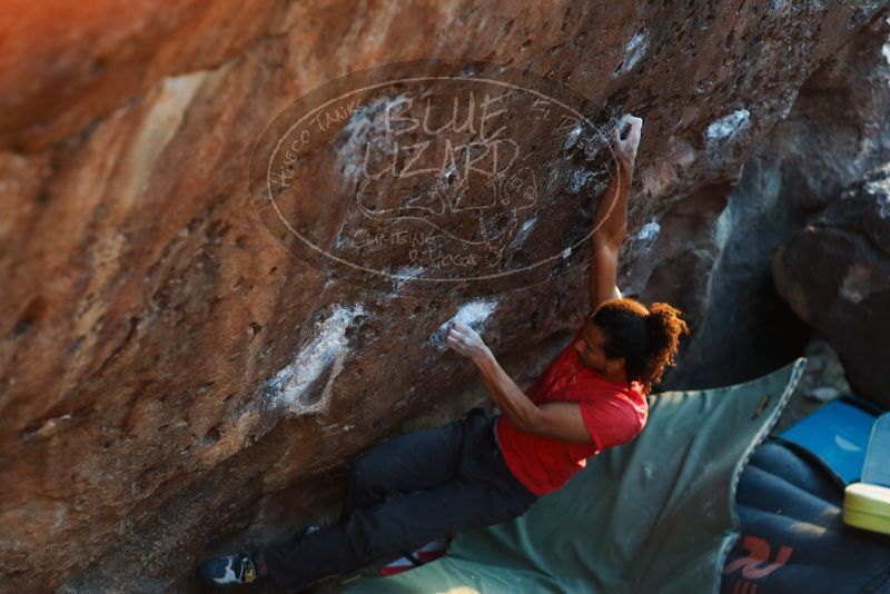 Bouldering in Hueco Tanks on 01/19/2019 with Blue Lizard Climbing and Yoga

Filename: SRM_20190119_1811050.jpg
Aperture: f/2.8
Shutter Speed: 1/250
Body: Canon EOS-1D Mark II
Lens: Canon EF 50mm f/1.8 II