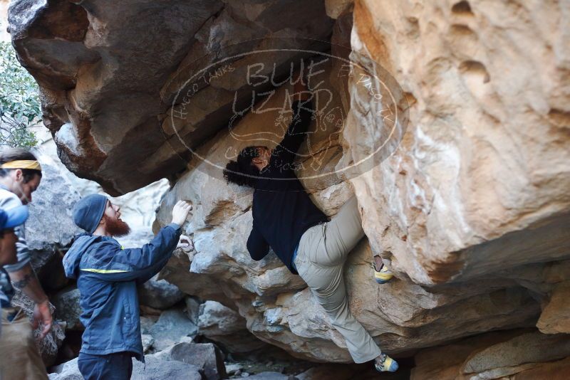 Bouldering in Hueco Tanks on 01/20/2019 with Blue Lizard Climbing and Yoga

Filename: SRM_20190120_1138080.jpg
Aperture: f/2.8
Shutter Speed: 1/200
Body: Canon EOS-1D Mark II
Lens: Canon EF 50mm f/1.8 II