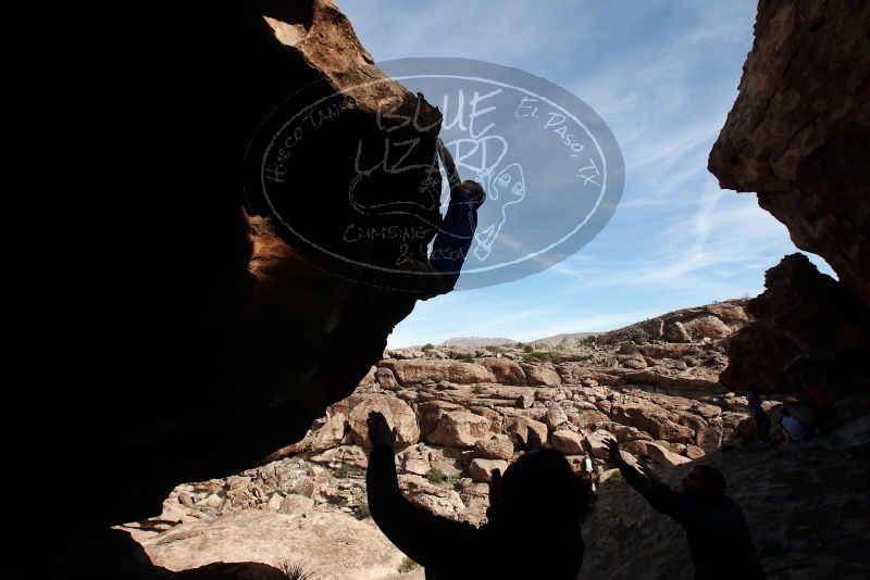 Bouldering in Hueco Tanks on 01/20/2019 with Blue Lizard Climbing and Yoga

Filename: SRM_20190120_1419090.jpg
Aperture: f/8.0
Shutter Speed: 1/250
Body: Canon EOS-1D Mark II
Lens: Canon EF 16-35mm f/2.8 L