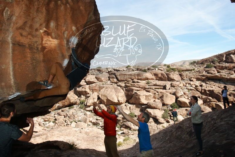 Bouldering in Hueco Tanks on 01/20/2019 with Blue Lizard Climbing and Yoga

Filename: SRM_20190120_1428220.jpg
Aperture: f/8.0
Shutter Speed: 1/250
Body: Canon EOS-1D Mark II
Lens: Canon EF 16-35mm f/2.8 L