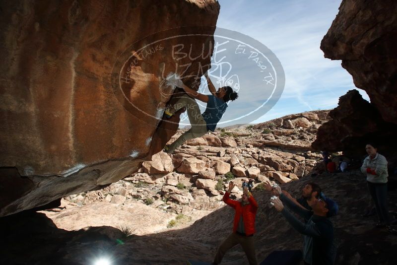 Bouldering in Hueco Tanks on 01/20/2019 with Blue Lizard Climbing and Yoga

Filename: SRM_20190120_1434410.jpg
Aperture: f/8.0
Shutter Speed: 1/250
Body: Canon EOS-1D Mark II
Lens: Canon EF 16-35mm f/2.8 L