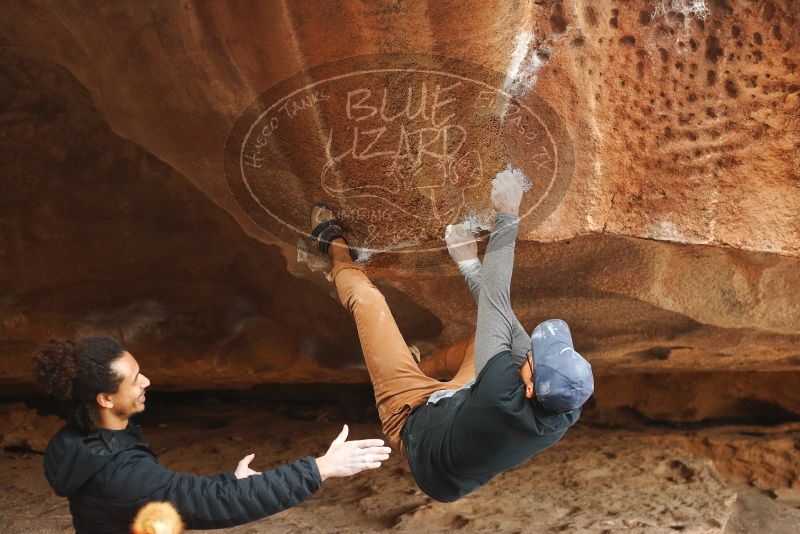 Bouldering in Hueco Tanks on 01/20/2019 with Blue Lizard Climbing and Yoga

Filename: SRM_20190120_1513590.jpg
Aperture: f/3.2
Shutter Speed: 1/250
Body: Canon EOS-1D Mark II
Lens: Canon EF 50mm f/1.8 II