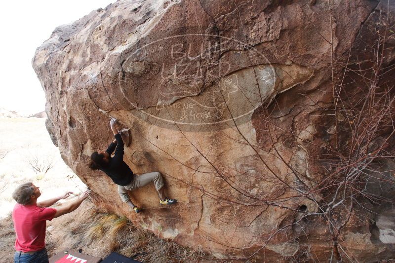 Bouldering in Hueco Tanks on 01/21/2019 with Blue Lizard Climbing and Yoga

Filename: SRM_20190121_1128580.jpg
Aperture: f/5.6
Shutter Speed: 1/250
Body: Canon EOS-1D Mark II
Lens: Canon EF 16-35mm f/2.8 L