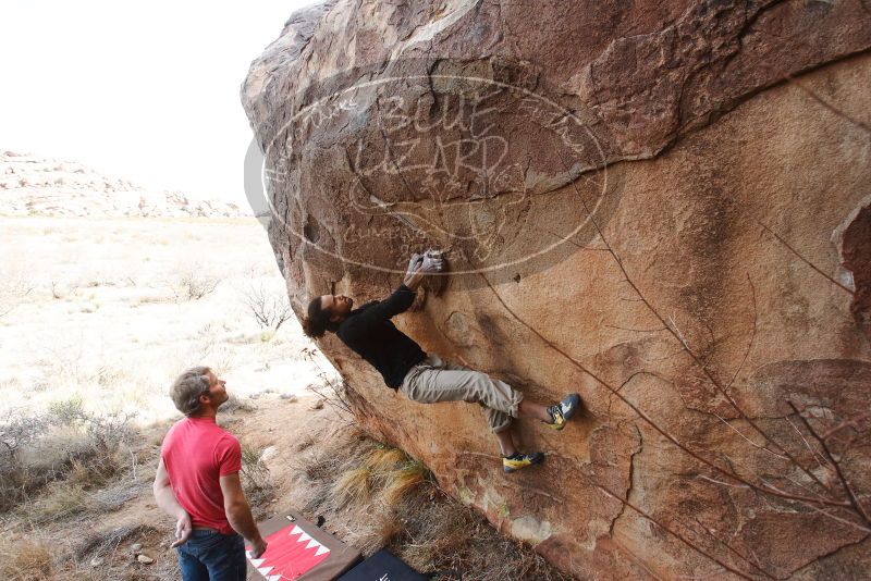 Bouldering in Hueco Tanks on 01/21/2019 with Blue Lizard Climbing and Yoga

Filename: SRM_20190121_1131340.jpg
Aperture: f/6.3
Shutter Speed: 1/250
Body: Canon EOS-1D Mark II
Lens: Canon EF 16-35mm f/2.8 L