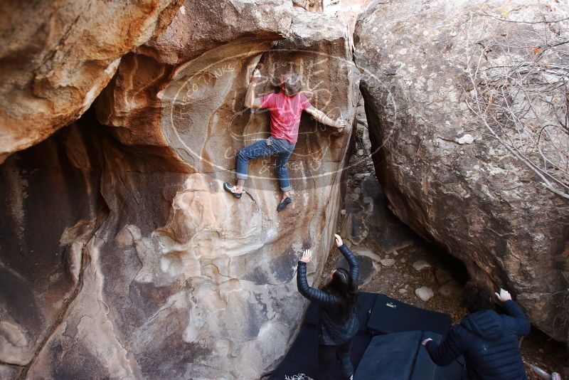 Bouldering in Hueco Tanks on 01/21/2019 with Blue Lizard Climbing and Yoga

Filename: SRM_20190121_1214370.jpg
Aperture: f/4.0
Shutter Speed: 1/200
Body: Canon EOS-1D Mark II
Lens: Canon EF 16-35mm f/2.8 L