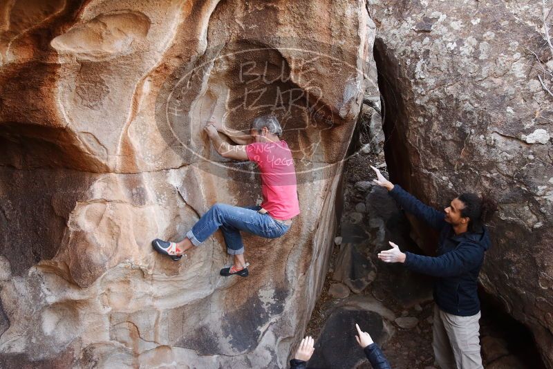 Bouldering in Hueco Tanks on 01/21/2019 with Blue Lizard Climbing and Yoga

Filename: SRM_20190121_1215340.jpg
Aperture: f/4.0
Shutter Speed: 1/200
Body: Canon EOS-1D Mark II
Lens: Canon EF 16-35mm f/2.8 L