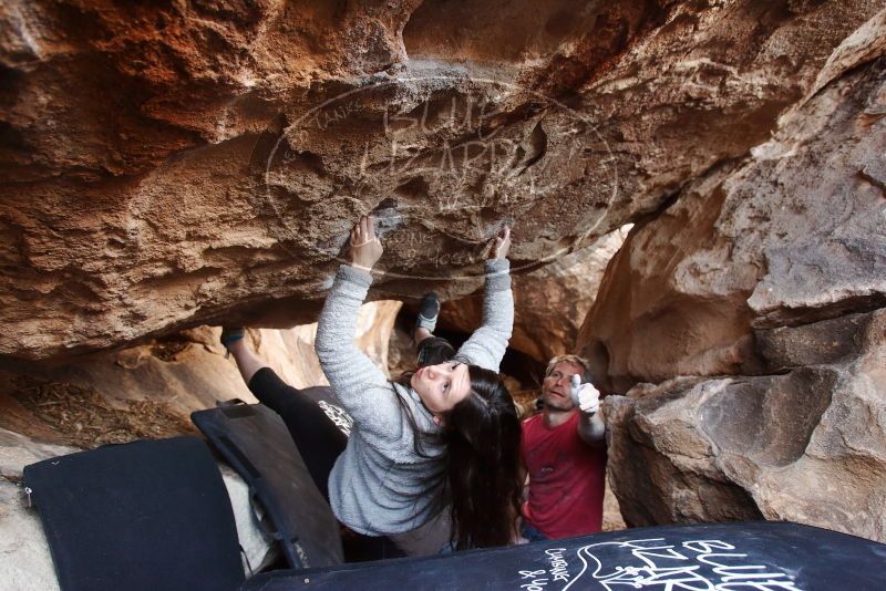 Bouldering in Hueco Tanks on 01/21/2019 with Blue Lizard Climbing and Yoga

Filename: SRM_20190121_1305460.jpg
Aperture: f/3.5
Shutter Speed: 1/200
Body: Canon EOS-1D Mark II
Lens: Canon EF 16-35mm f/2.8 L