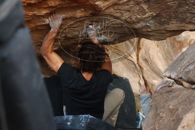 Bouldering in Hueco Tanks on 01/21/2019 with Blue Lizard Climbing and Yoga

Filename: SRM_20190121_1345140.jpg
Aperture: f/3.5
Shutter Speed: 1/250
Body: Canon EOS-1D Mark II
Lens: Canon EF 50mm f/1.8 II