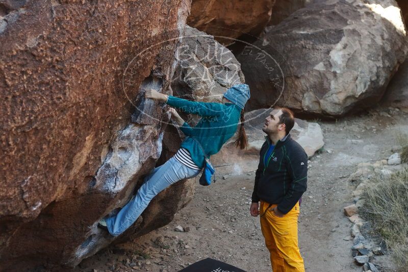 Bouldering in Hueco Tanks on 01/26/2019 with Blue Lizard Climbing and Yoga

Filename: SRM_20190126_1025030.jpg
Aperture: f/4.0
Shutter Speed: 1/250
Body: Canon EOS-1D Mark II
Lens: Canon EF 50mm f/1.8 II