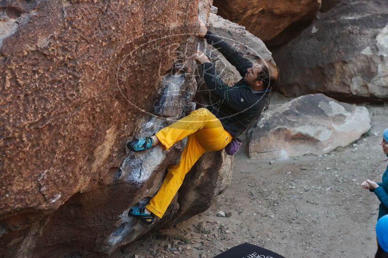 Bouldering in Hueco Tanks on 01/26/2019 with Blue Lizard Climbing and Yoga

Filename: SRM_20190126_1025510.jpg
Aperture: f/3.5
Shutter Speed: 1/250
Body: Canon EOS-1D Mark II
Lens: Canon EF 50mm f/1.8 II