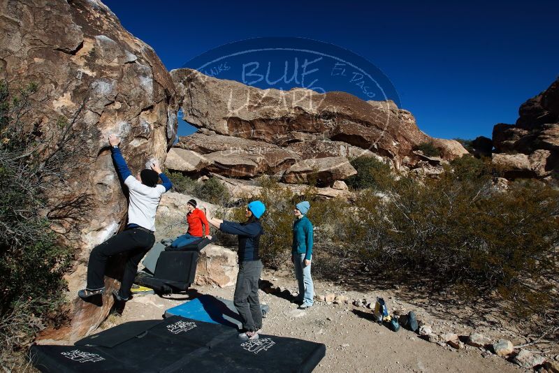 Bouldering in Hueco Tanks on 01/26/2019 with Blue Lizard Climbing and Yoga

Filename: SRM_20190126_1057350.jpg
Aperture: f/8.0
Shutter Speed: 1/250
Body: Canon EOS-1D Mark II
Lens: Canon EF 16-35mm f/2.8 L