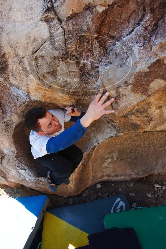 Bouldering in Hueco Tanks on 01/26/2019 with Blue Lizard Climbing and Yoga

Filename: SRM_20190126_1111210.jpg
Aperture: f/5.6
Shutter Speed: 1/250
Body: Canon EOS-1D Mark II
Lens: Canon EF 16-35mm f/2.8 L