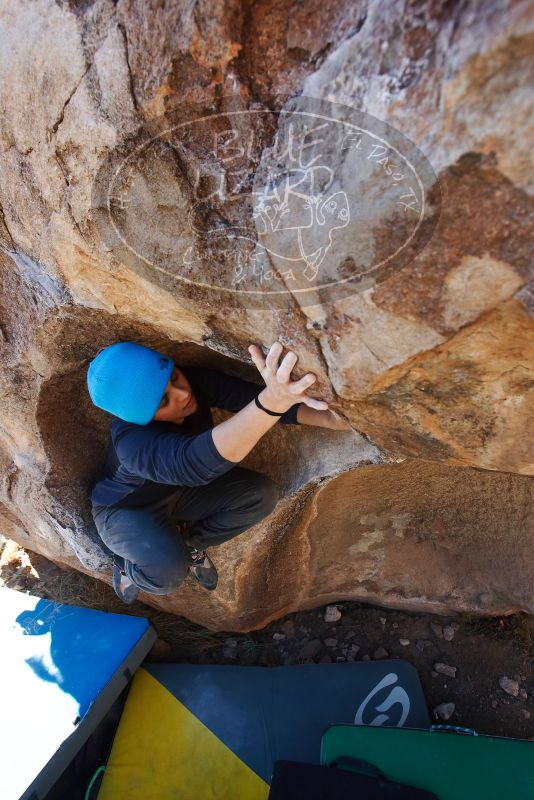 Bouldering in Hueco Tanks on 01/26/2019 with Blue Lizard Climbing and Yoga

Filename: SRM_20190126_1112500.jpg
Aperture: f/5.6
Shutter Speed: 1/250
Body: Canon EOS-1D Mark II
Lens: Canon EF 16-35mm f/2.8 L