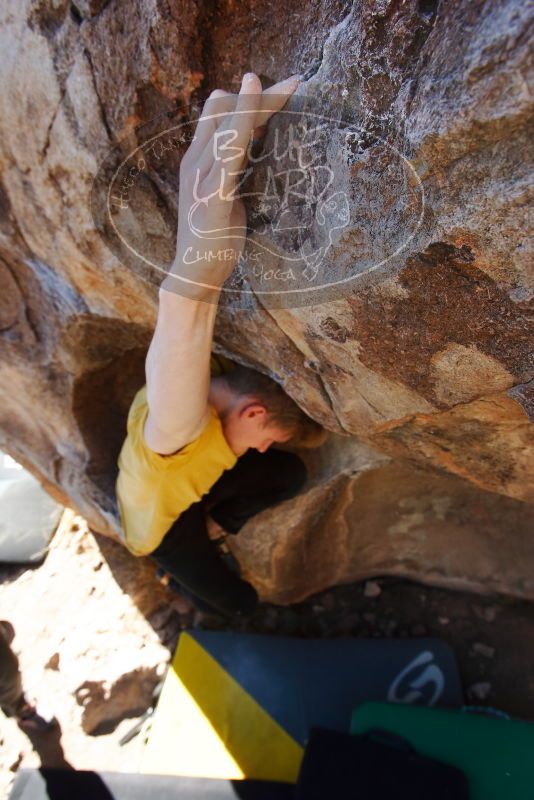 Bouldering in Hueco Tanks on 01/26/2019 with Blue Lizard Climbing and Yoga

Filename: SRM_20190126_1113340.jpg
Aperture: f/6.3
Shutter Speed: 1/250
Body: Canon EOS-1D Mark II
Lens: Canon EF 16-35mm f/2.8 L