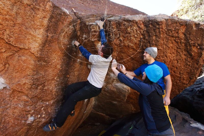 Bouldering in Hueco Tanks on 01/26/2019 with Blue Lizard Climbing and Yoga

Filename: SRM_20190126_1142510.jpg
Aperture: f/7.1
Shutter Speed: 1/200
Body: Canon EOS-1D Mark II
Lens: Canon EF 16-35mm f/2.8 L