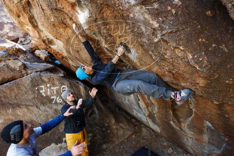 Bouldering in Hueco Tanks on 01/26/2019 with Blue Lizard Climbing and Yoga

Filename: SRM_20190126_1239440.jpg
Aperture: f/5.0
Shutter Speed: 1/200
Body: Canon EOS-1D Mark II
Lens: Canon EF 16-35mm f/2.8 L