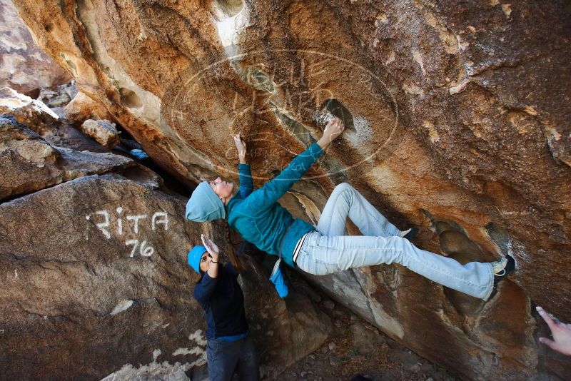 Bouldering in Hueco Tanks on 01/26/2019 with Blue Lizard Climbing and Yoga

Filename: SRM_20190126_1242350.jpg
Aperture: f/5.6
Shutter Speed: 1/200
Body: Canon EOS-1D Mark II
Lens: Canon EF 16-35mm f/2.8 L