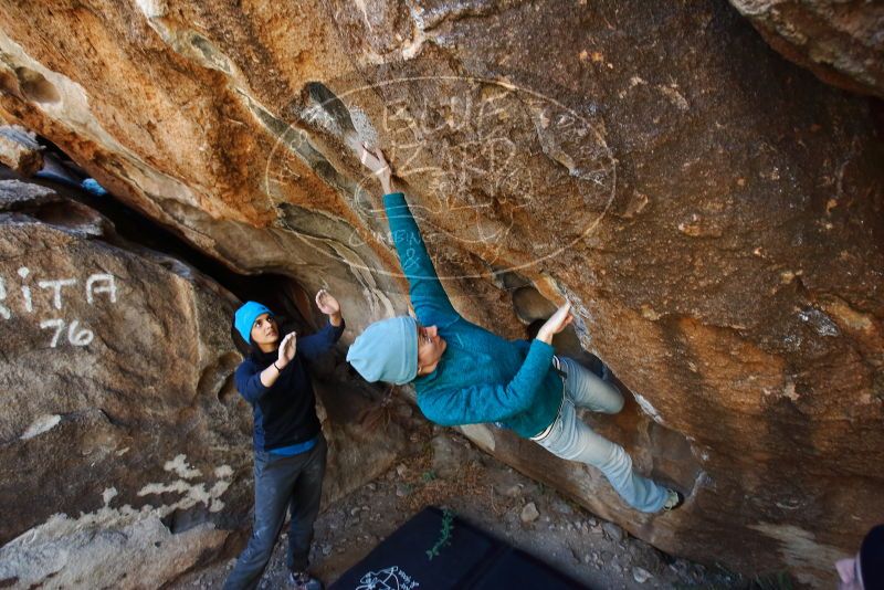 Bouldering in Hueco Tanks on 01/26/2019 with Blue Lizard Climbing and Yoga

Filename: SRM_20190126_1244580.jpg
Aperture: f/4.0
Shutter Speed: 1/250
Body: Canon EOS-1D Mark II
Lens: Canon EF 16-35mm f/2.8 L