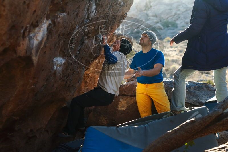 Bouldering in Hueco Tanks on 01/26/2019 with Blue Lizard Climbing and Yoga

Filename: SRM_20190126_1755150.jpg
Aperture: f/3.5
Shutter Speed: 1/250
Body: Canon EOS-1D Mark II
Lens: Canon EF 50mm f/1.8 II