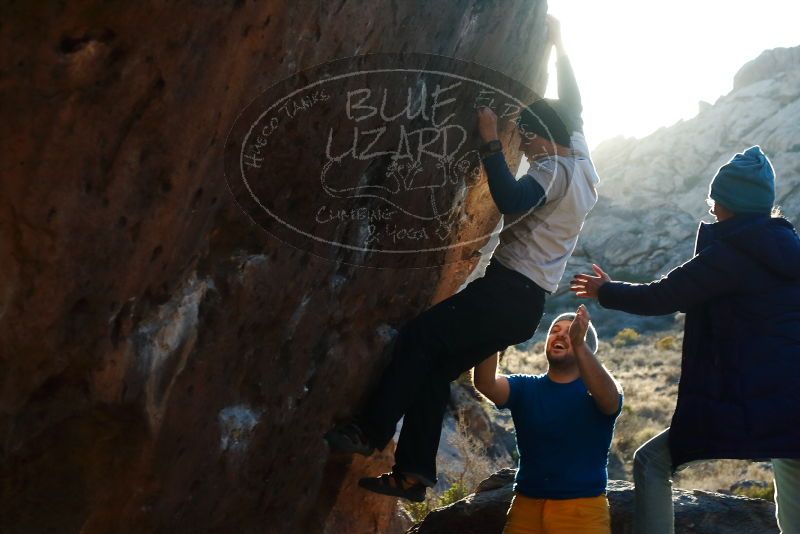 Bouldering in Hueco Tanks on 01/26/2019 with Blue Lizard Climbing and Yoga

Filename: SRM_20190126_1755400.jpg
Aperture: f/7.1
Shutter Speed: 1/250
Body: Canon EOS-1D Mark II
Lens: Canon EF 50mm f/1.8 II