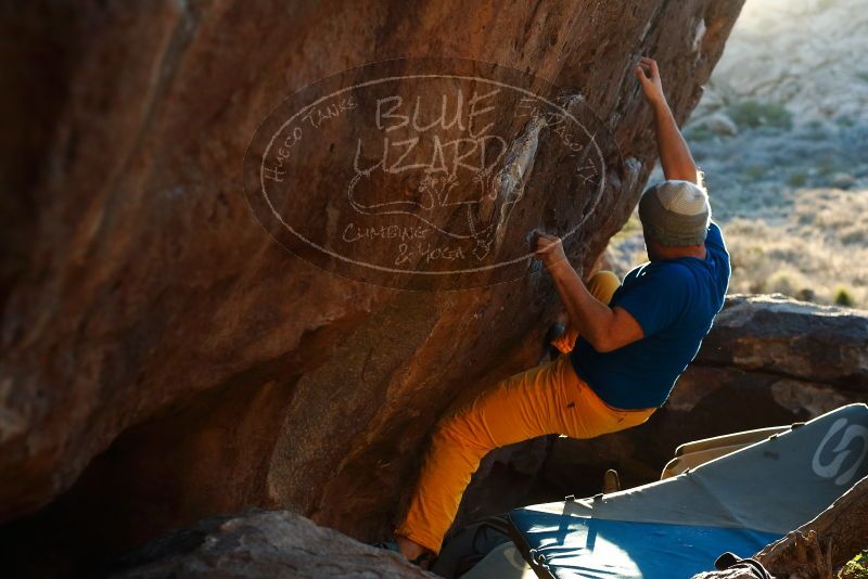 Bouldering in Hueco Tanks on 01/26/2019 with Blue Lizard Climbing and Yoga

Filename: SRM_20190126_1808200.jpg
Aperture: f/4.0
Shutter Speed: 1/250
Body: Canon EOS-1D Mark II
Lens: Canon EF 50mm f/1.8 II