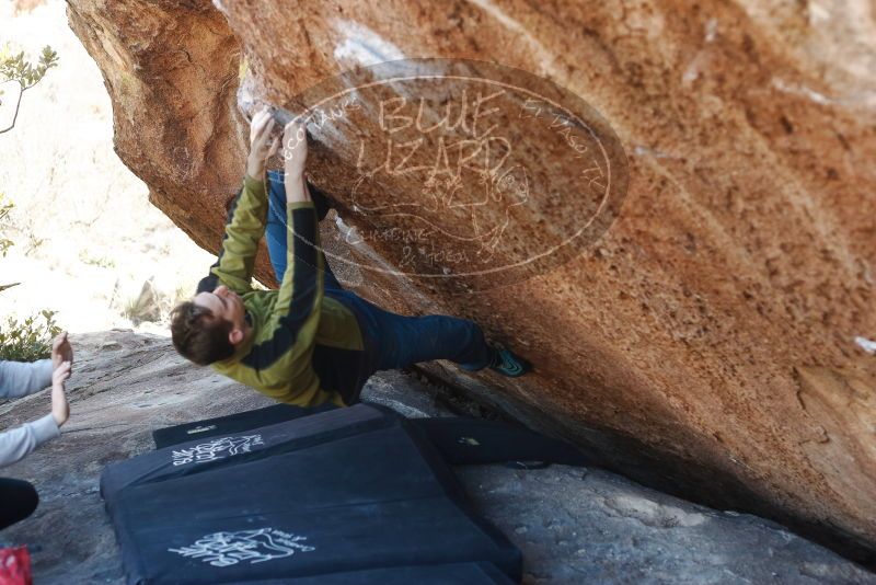 Bouldering in Hueco Tanks on 01/27/2019 with Blue Lizard Climbing and Yoga

Filename: SRM_20190127_1149420.jpg
Aperture: f/3.2
Shutter Speed: 1/320
Body: Canon EOS-1D Mark II
Lens: Canon EF 50mm f/1.8 II