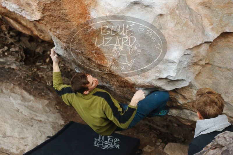 Bouldering in Hueco Tanks on 01/27/2019 with Blue Lizard Climbing and Yoga

Filename: SRM_20190127_1406000.jpg
Aperture: f/4.0
Shutter Speed: 1/640
Body: Canon EOS-1D Mark II
Lens: Canon EF 50mm f/1.8 II