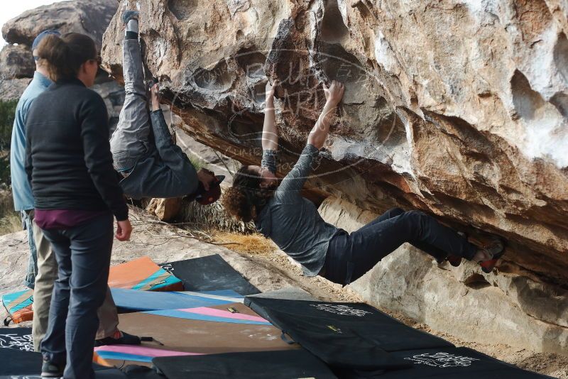 Bouldering in Hueco Tanks on 02/03/2019 with Blue Lizard Climbing and Yoga

Filename: SRM_20190203_1106140.jpg
Aperture: f/4.0
Shutter Speed: 1/800
Body: Canon EOS-1D Mark II
Lens: Canon EF 50mm f/1.8 II