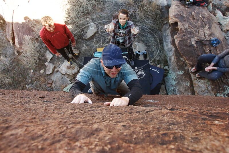 Bouldering in Hueco Tanks on 02/03/2019 with Blue Lizard Climbing and Yoga

Filename: SRM_20190203_1218040.jpg
Aperture: f/5.6
Shutter Speed: 1/200
Body: Canon EOS-1D Mark II
Lens: Canon EF 16-35mm f/2.8 L