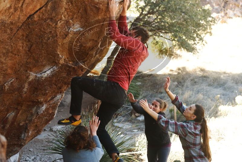 Bouldering in Hueco Tanks on 02/03/2019 with Blue Lizard Climbing and Yoga

Filename: SRM_20190203_1330120.jpg
Aperture: f/4.0
Shutter Speed: 1/250
Body: Canon EOS-1D Mark II
Lens: Canon EF 50mm f/1.8 II