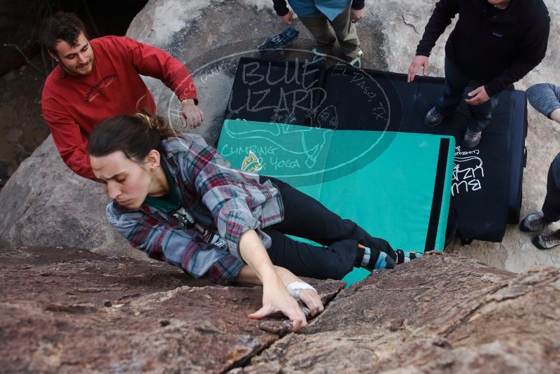 Bouldering in Hueco Tanks on 02/03/2019 with Blue Lizard Climbing and Yoga

Filename: SRM_20190203_1653460.jpg
Aperture: f/5.6
Shutter Speed: 1/320
Body: Canon EOS-1D Mark II
Lens: Canon EF 16-35mm f/2.8 L