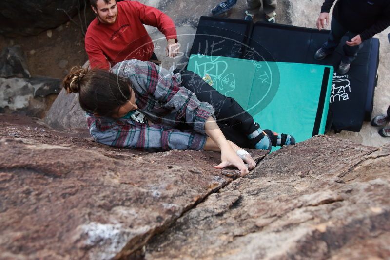 Bouldering in Hueco Tanks on 02/03/2019 with Blue Lizard Climbing and Yoga

Filename: SRM_20190203_1653530.jpg
Aperture: f/5.6
Shutter Speed: 1/250
Body: Canon EOS-1D Mark II
Lens: Canon EF 16-35mm f/2.8 L